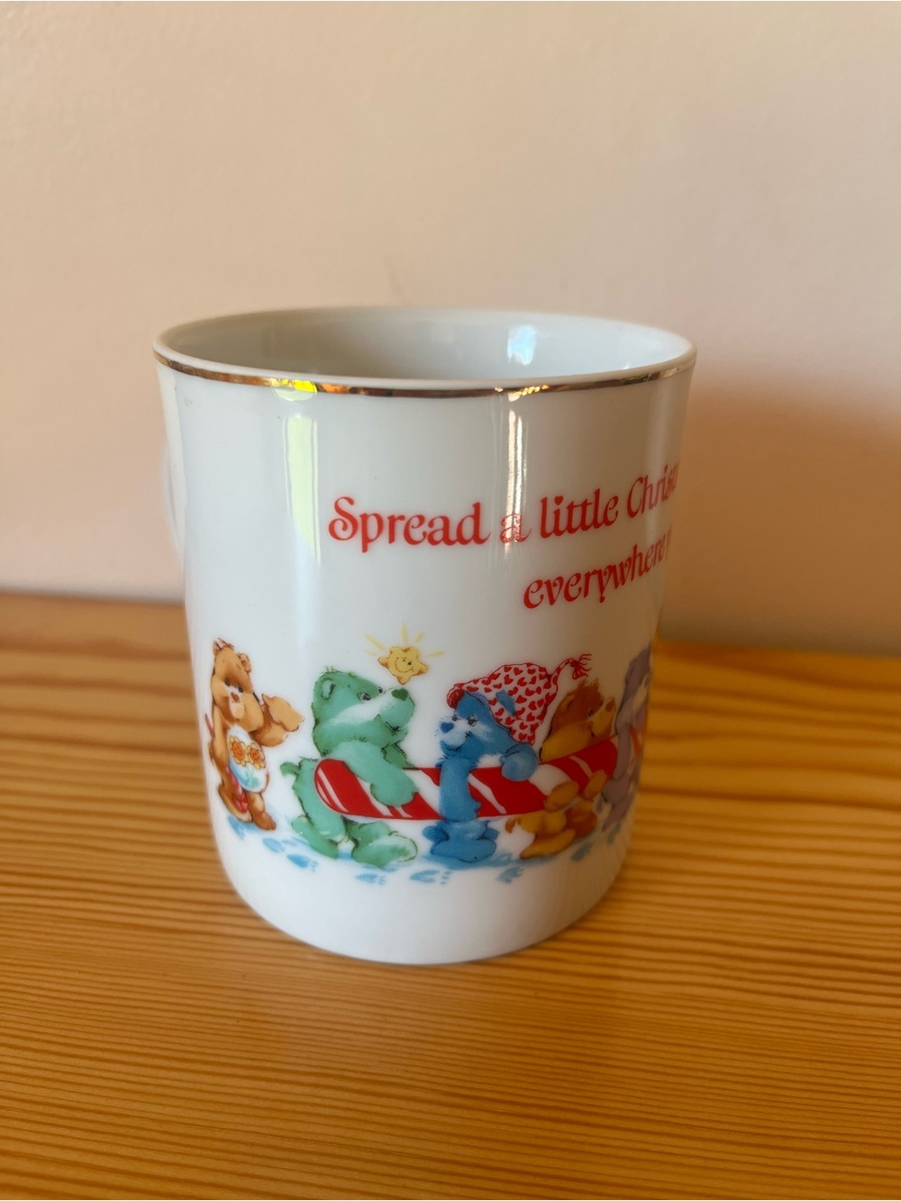Vintage 1984 Care Bears Christmas Cheer Coffee/Tea Mug